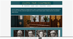 Desktop Screenshot of clothfairchambers.com