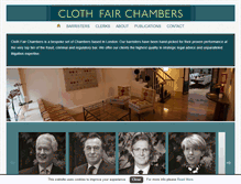 Tablet Screenshot of clothfairchambers.com